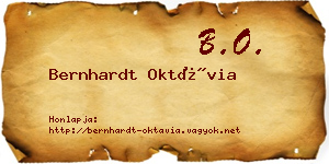 Bernhardt Oktávia névjegykártya